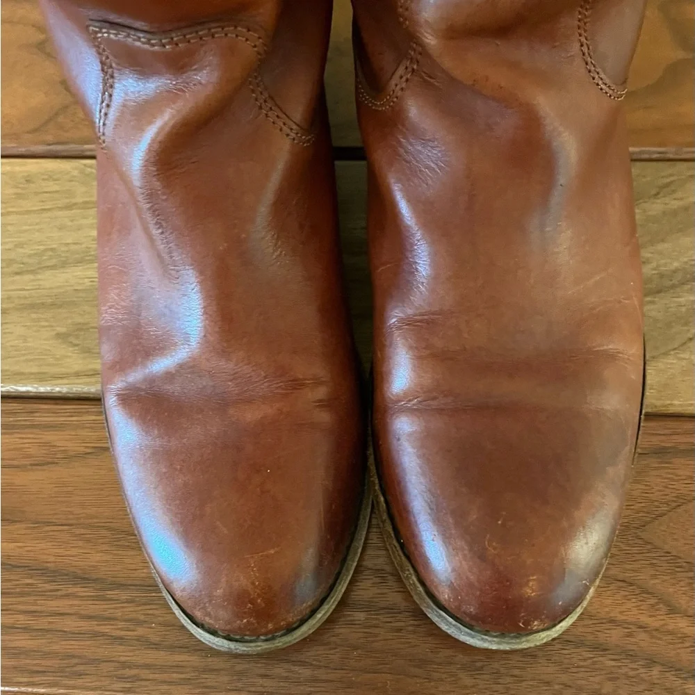 Frye Men's/Women's Tall Leather Riding Boots in Brown
